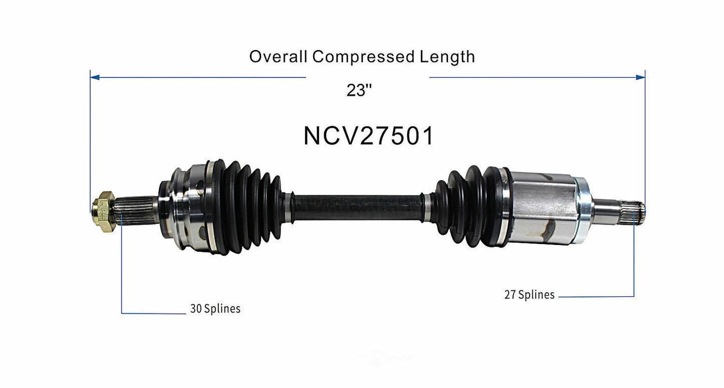 GSP North America NCV27501 CV Axle Assembly