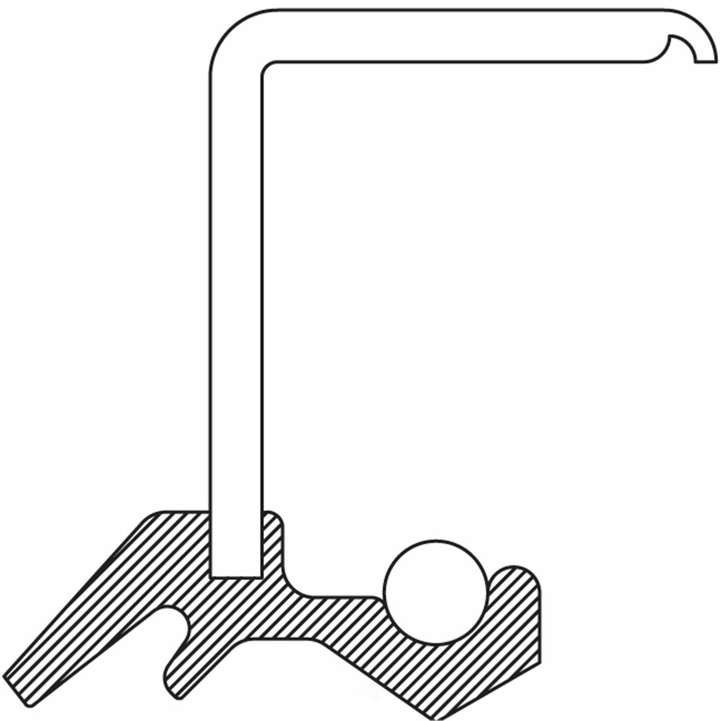 National Seal/Bearing 4898 Wheel Seal