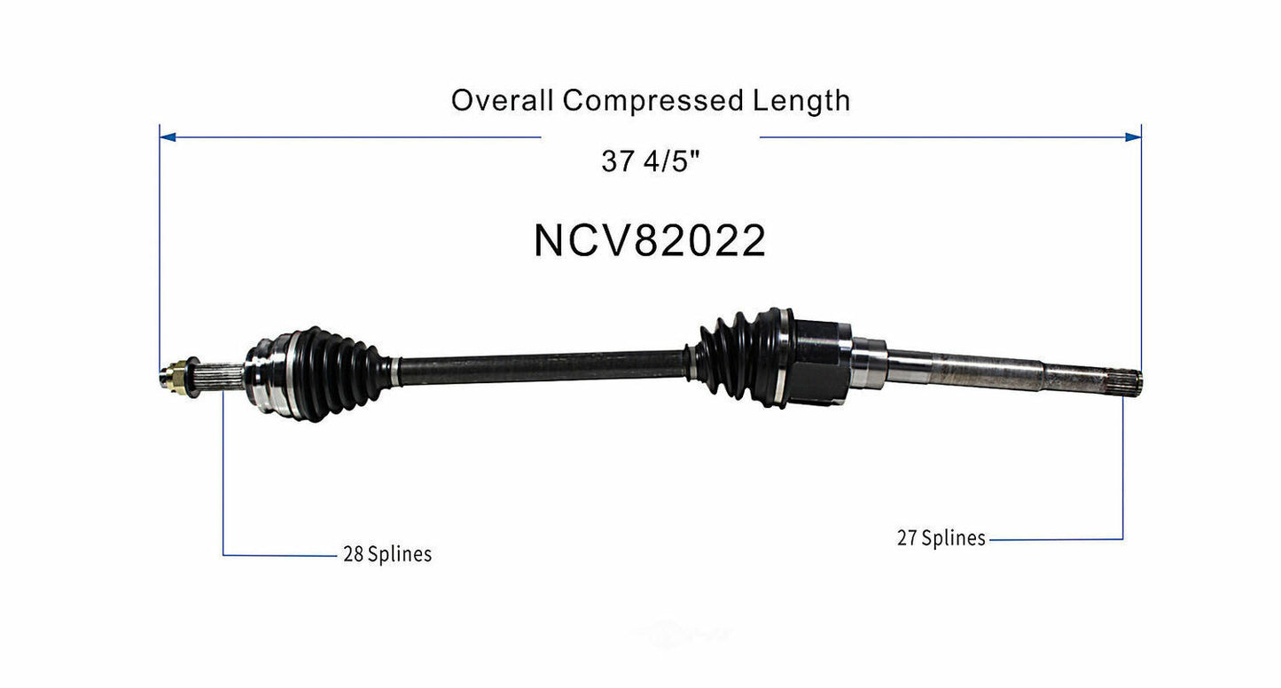 GSP North America NCV82022 CV Axle Assembly