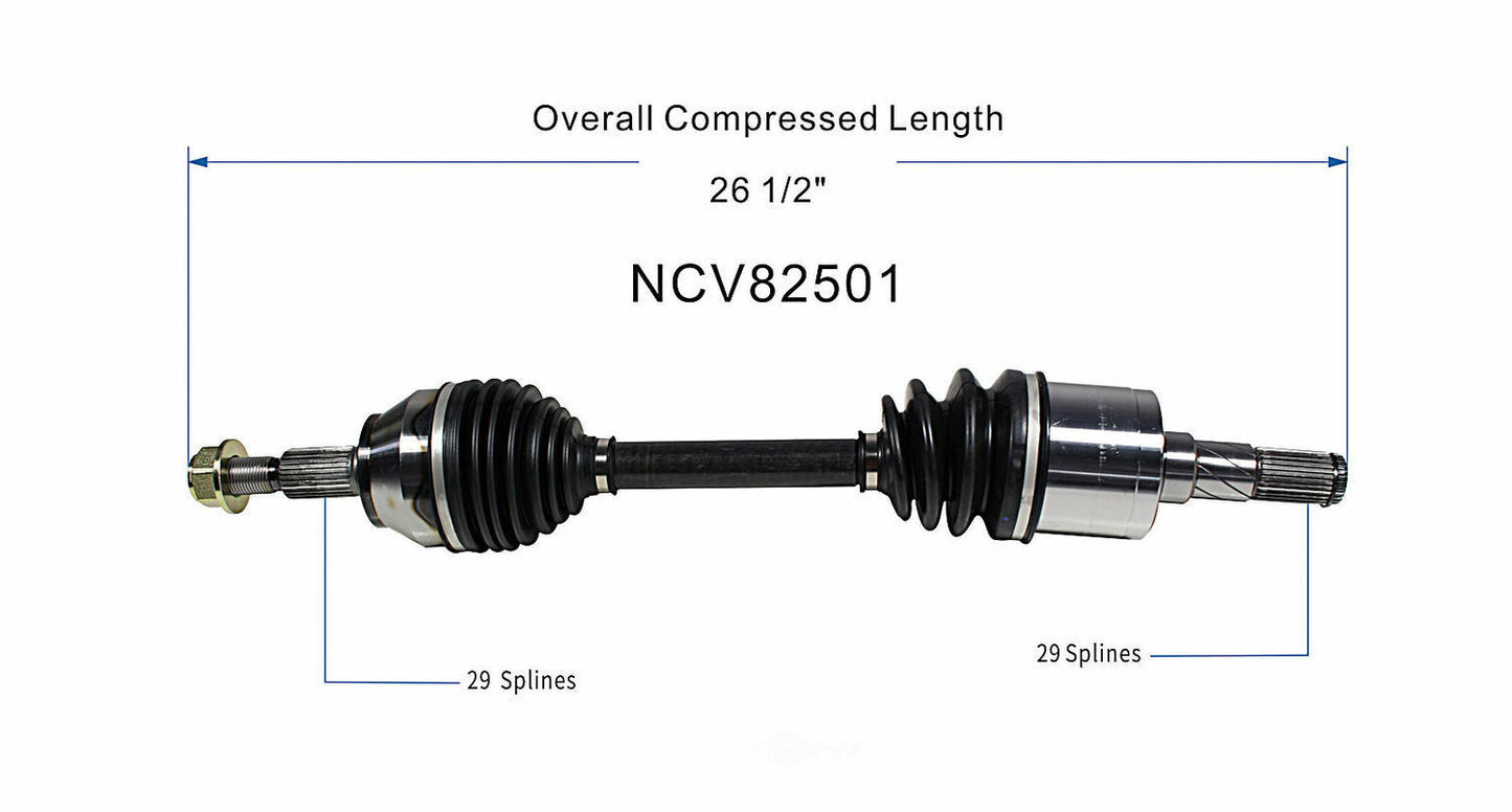 GSP North America NCV82501 CV Axle Assembly