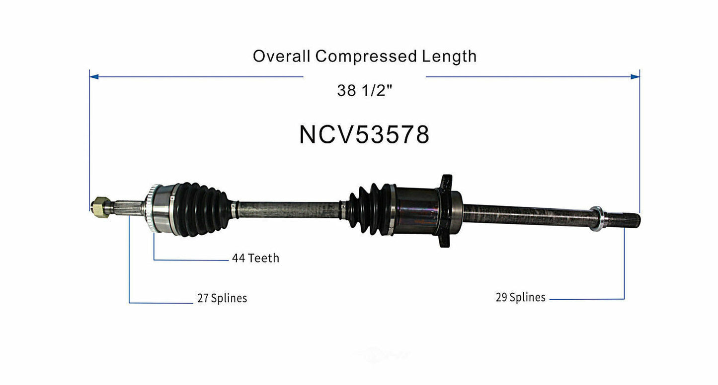 GSP North America NCV53578 CV Axle Assembly