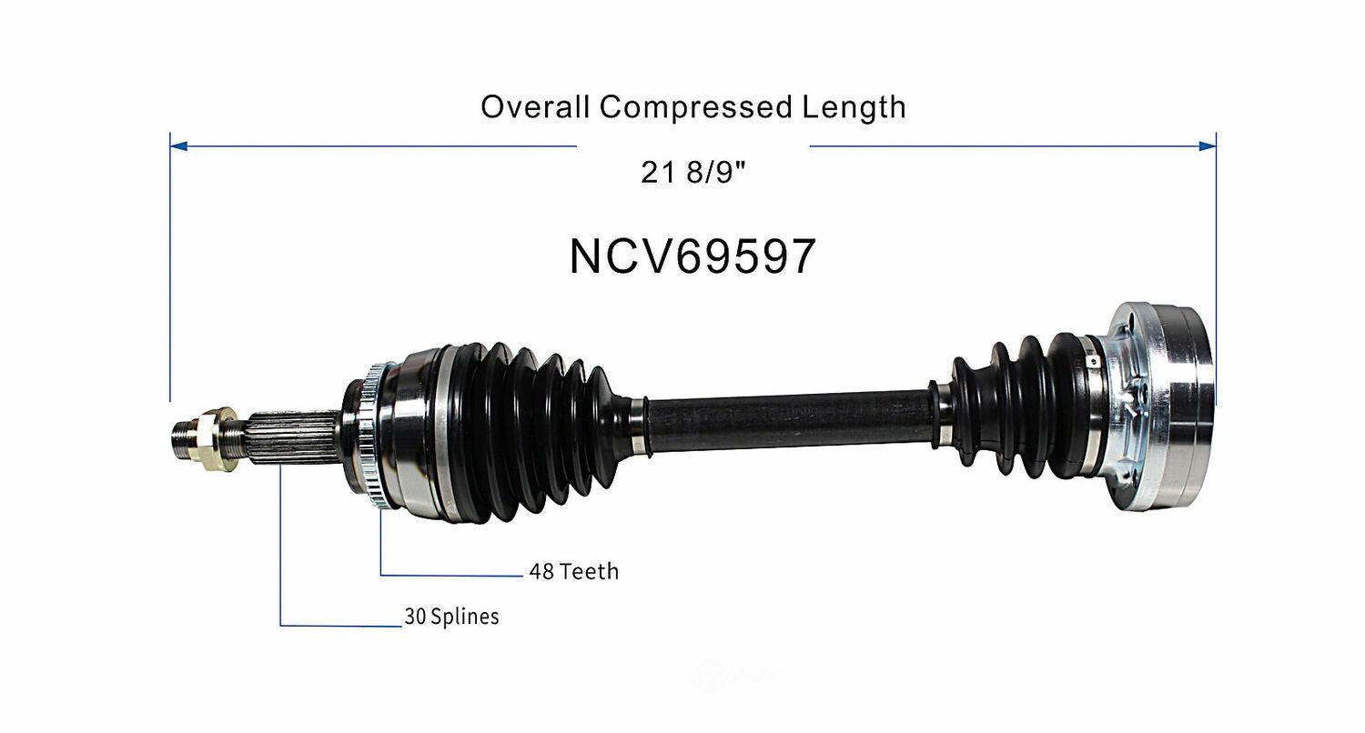 GSP North America NCV69597 CV Axle Assembly