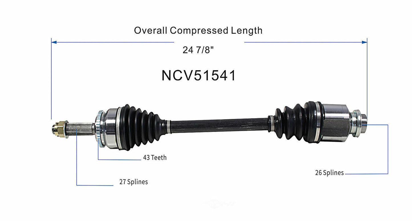 GSP North America NCV51541 CV Axle Assembly
