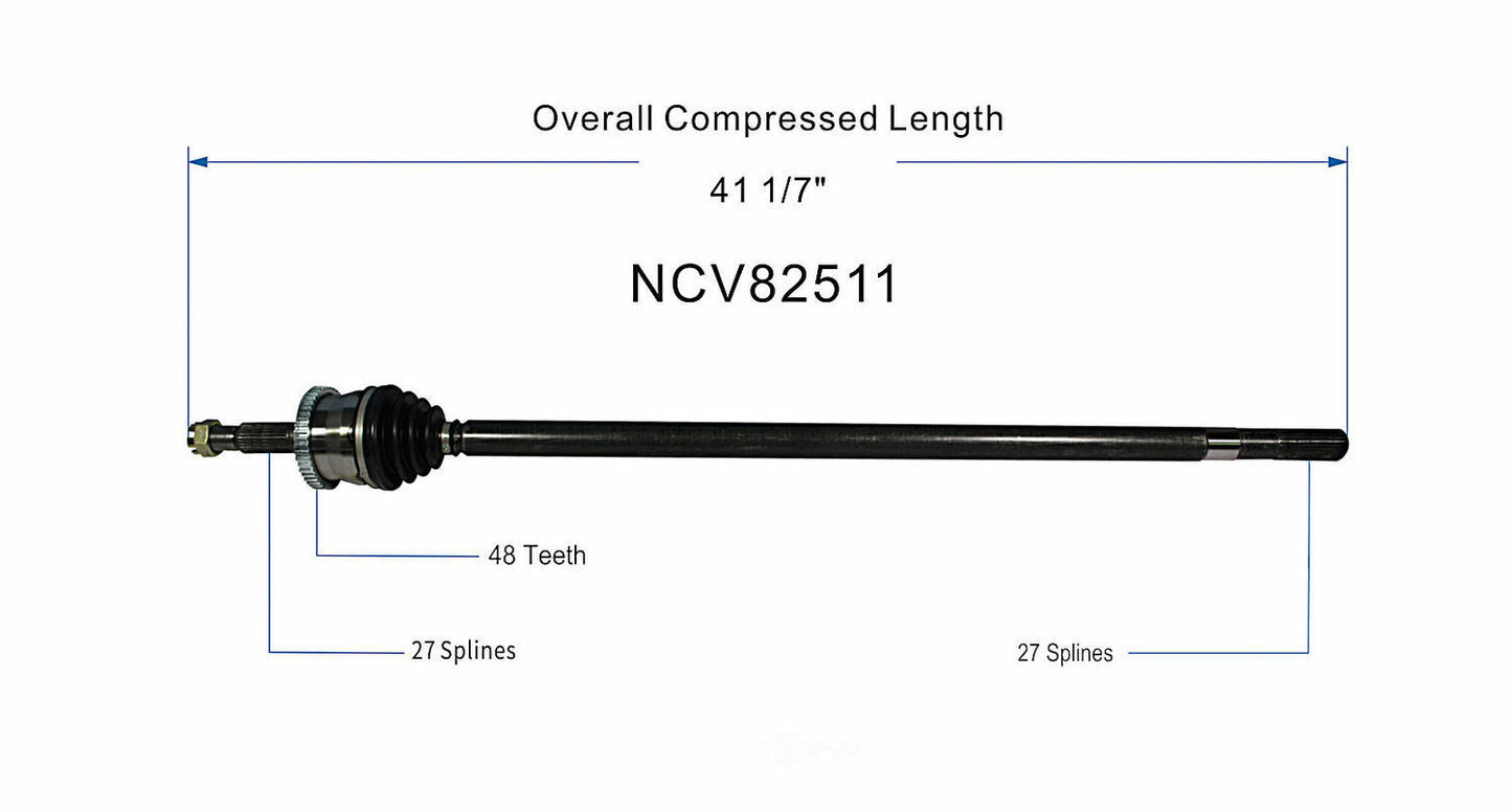 GSP North America NCV82511 CV Axle Assembly