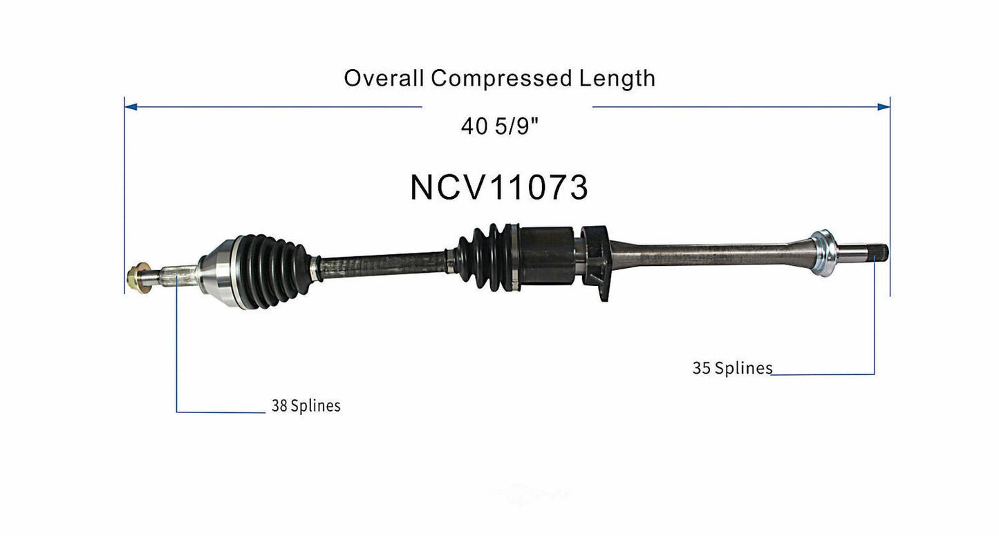 GSP North America NCV11073 CV Axle Assembly