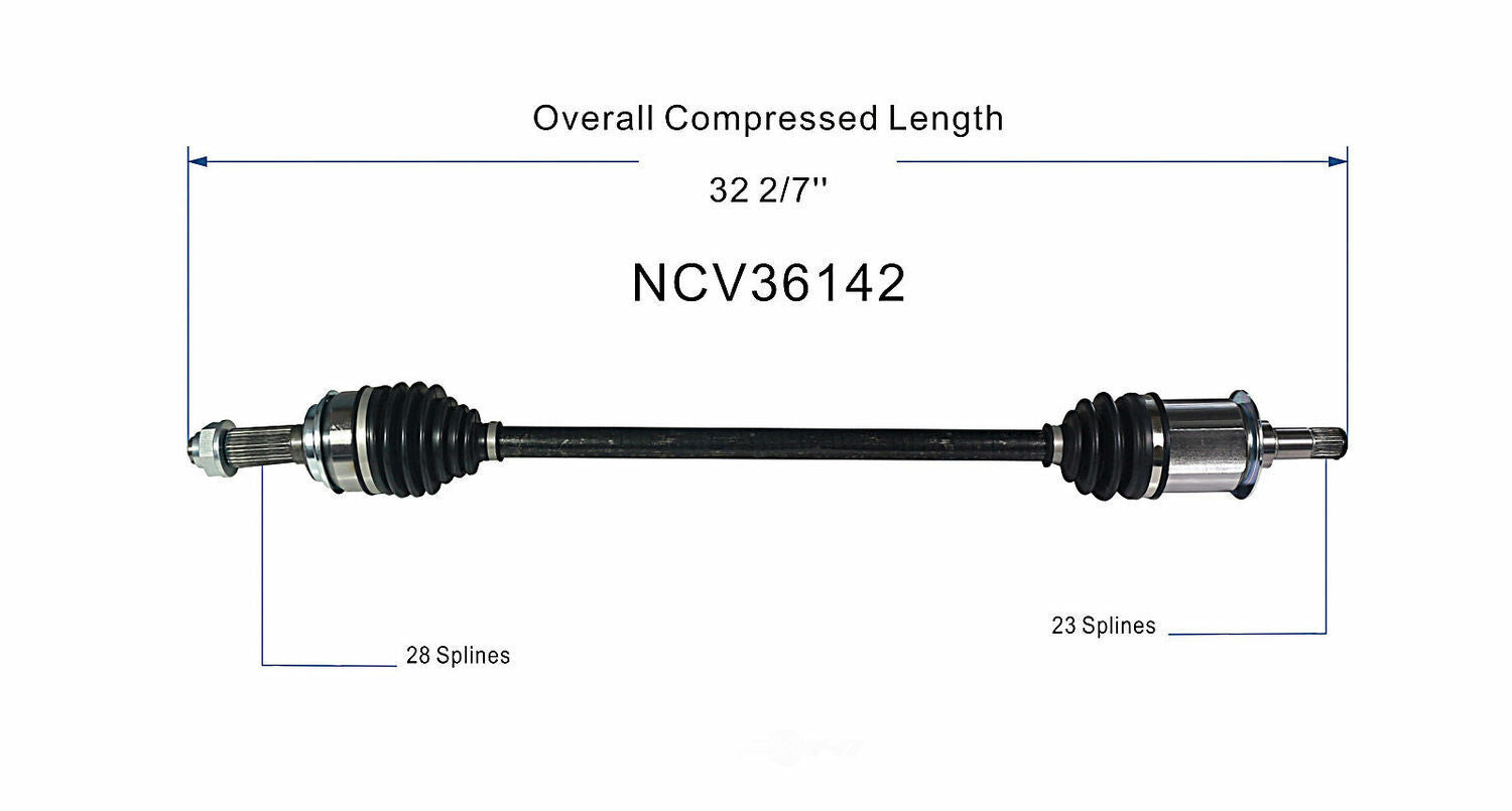 GSP North America NCV36142 CV Axle Assembly