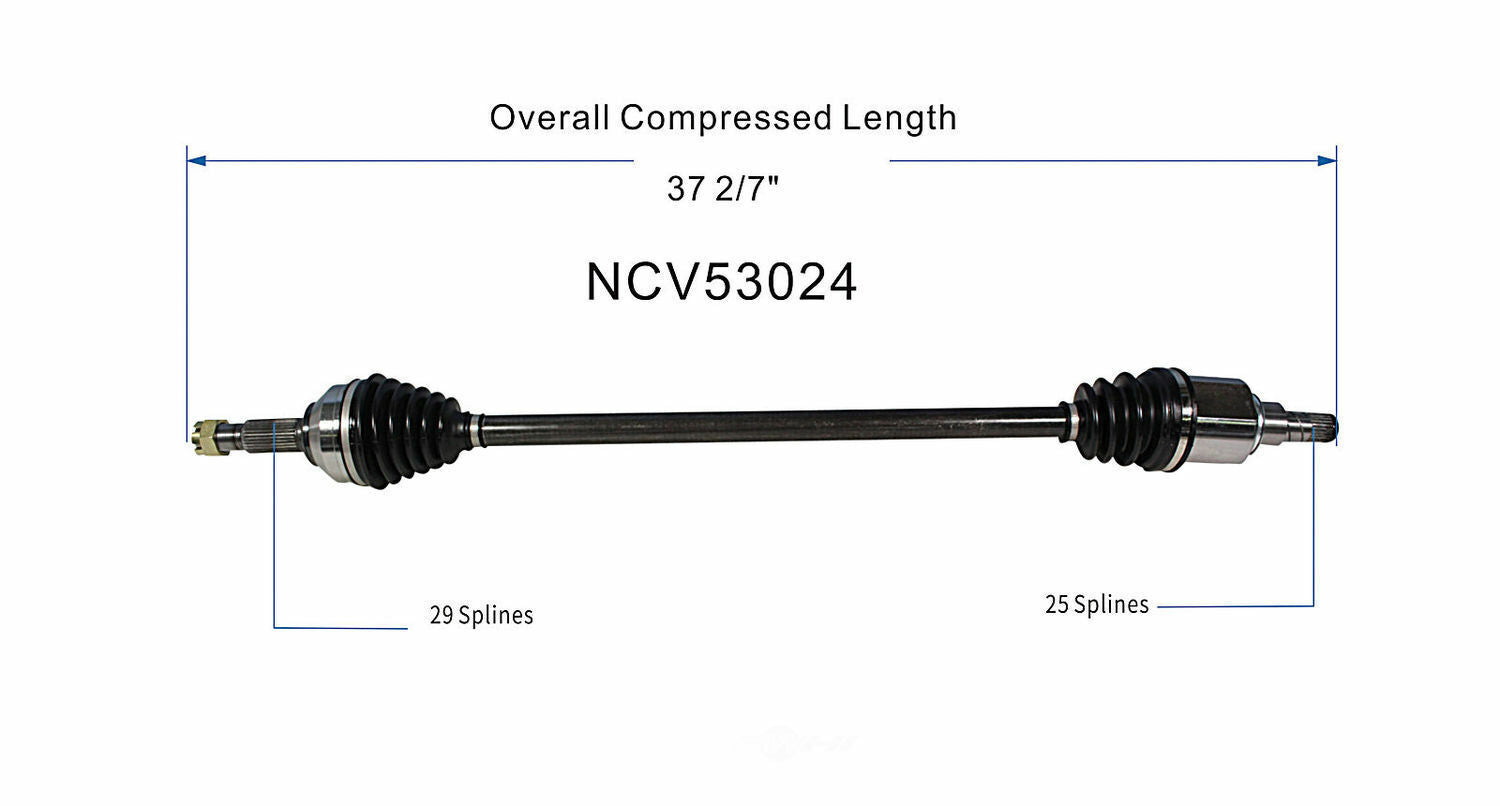 GSP North America NCV53024 CV Axle Assembly