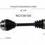 GSP North America NCV36100 CV Axle Assembly