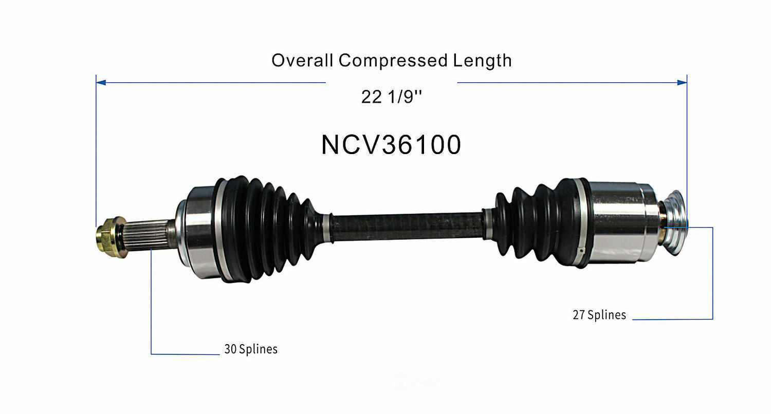 GSP North America NCV36100 CV Axle Assembly