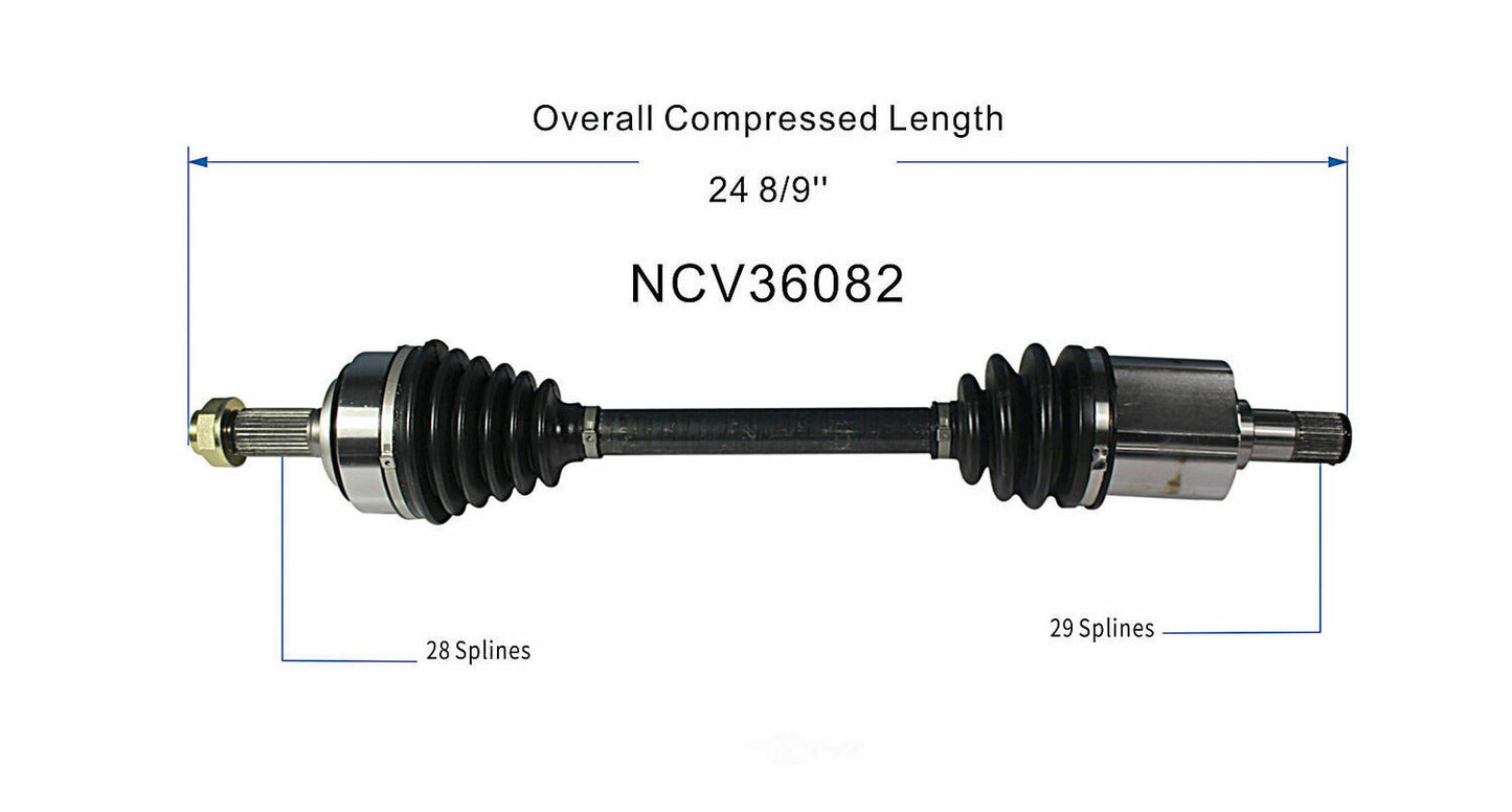 GSP North America NCV36082 CV Axle Assembly