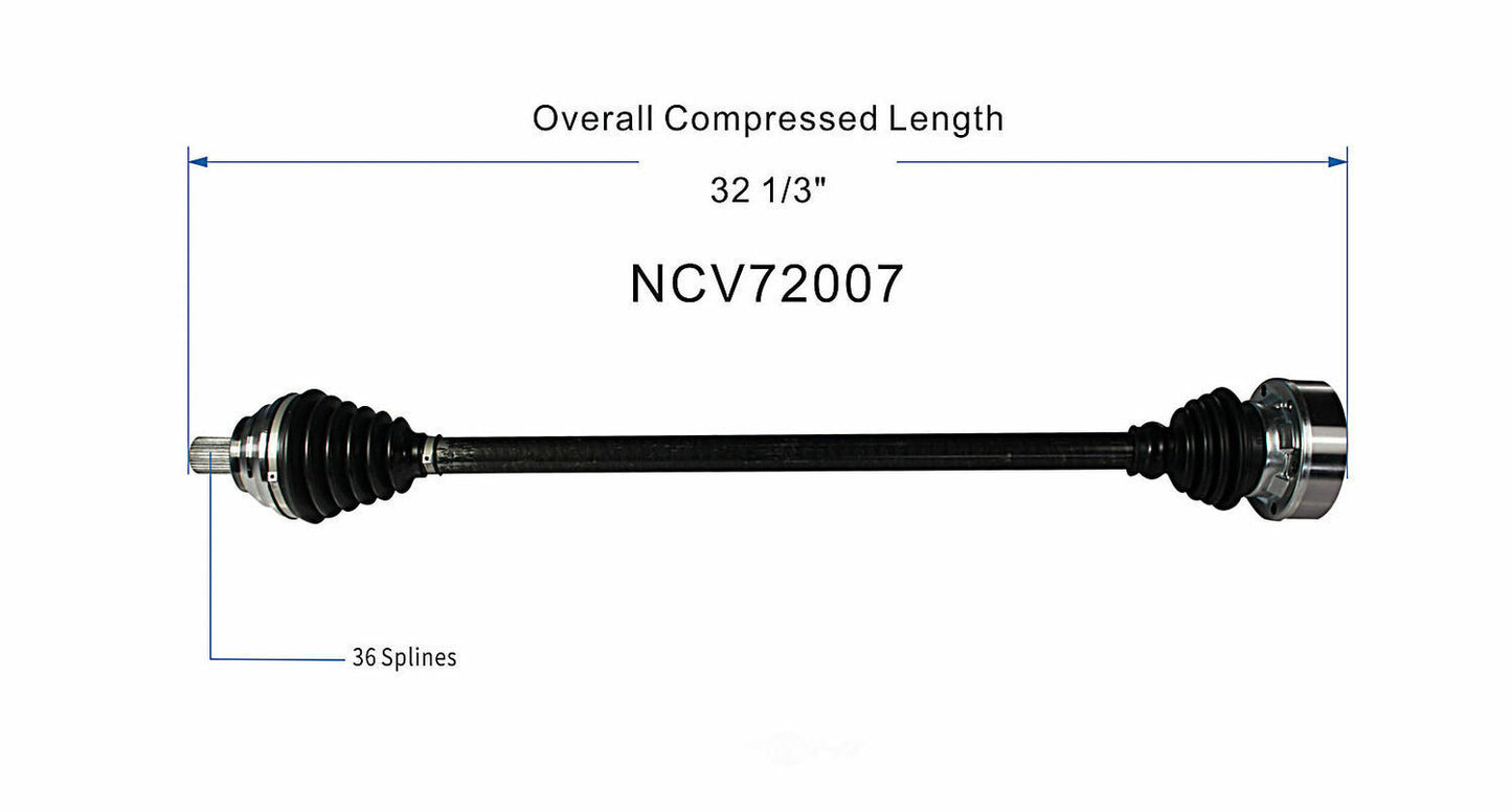 GSP North America NCV72007 CV Axle Assembly