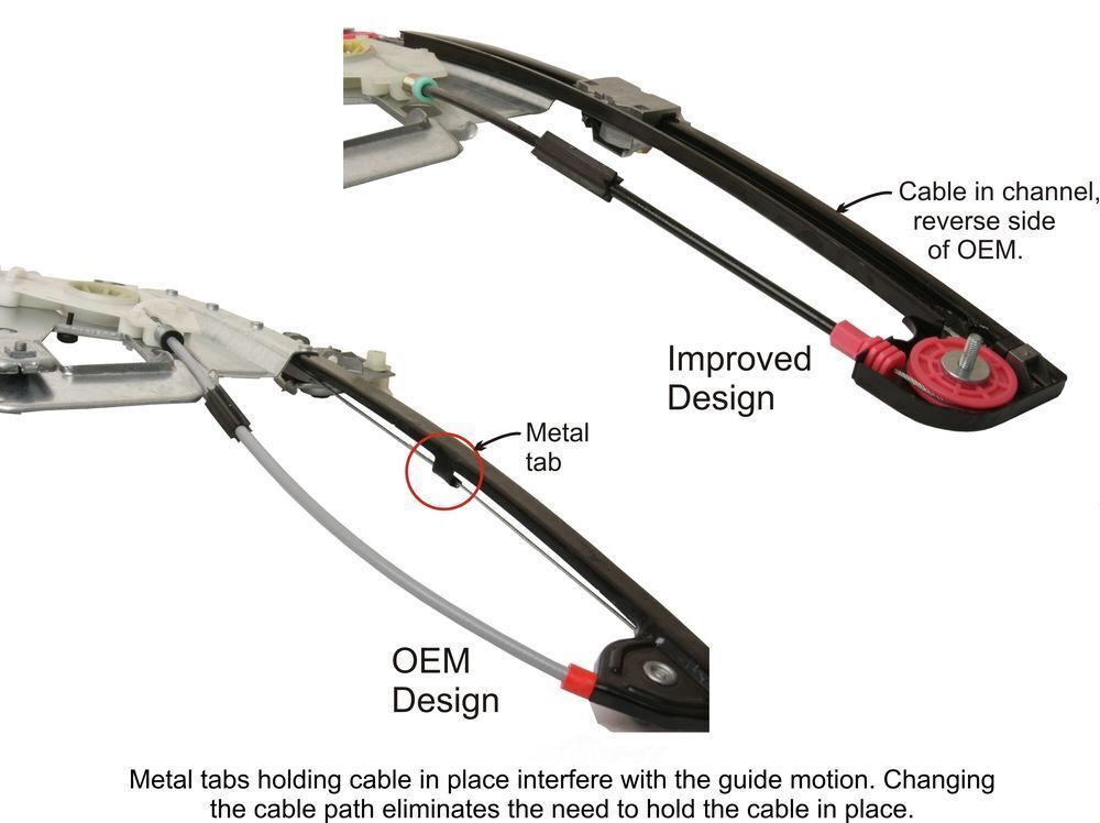 URO SHORT SKU URO-009742 Window Regulator