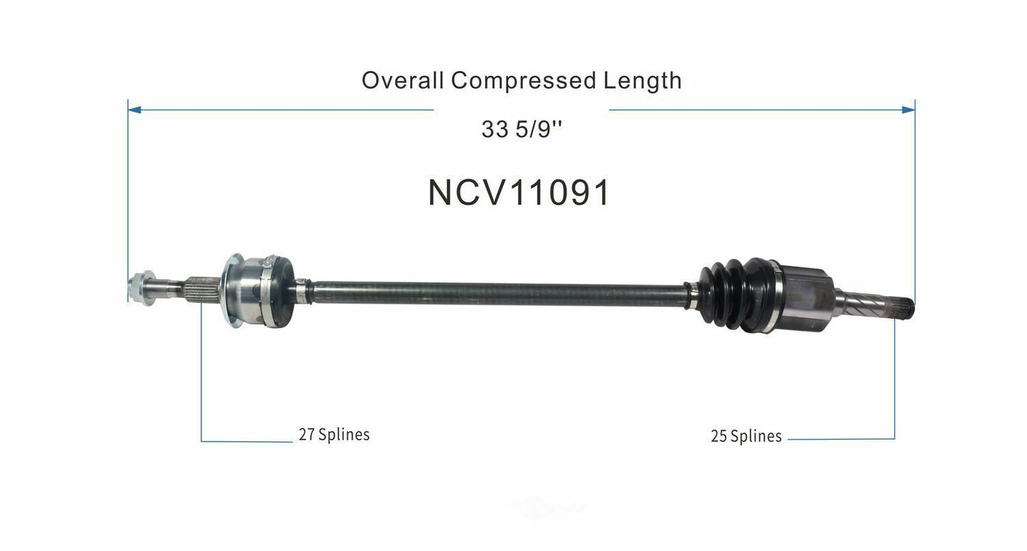 GSP North America NCV11091 CV Axle Assembly