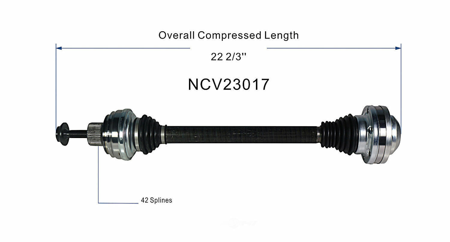 GSP North America NCV23017 CV Axle Assembly