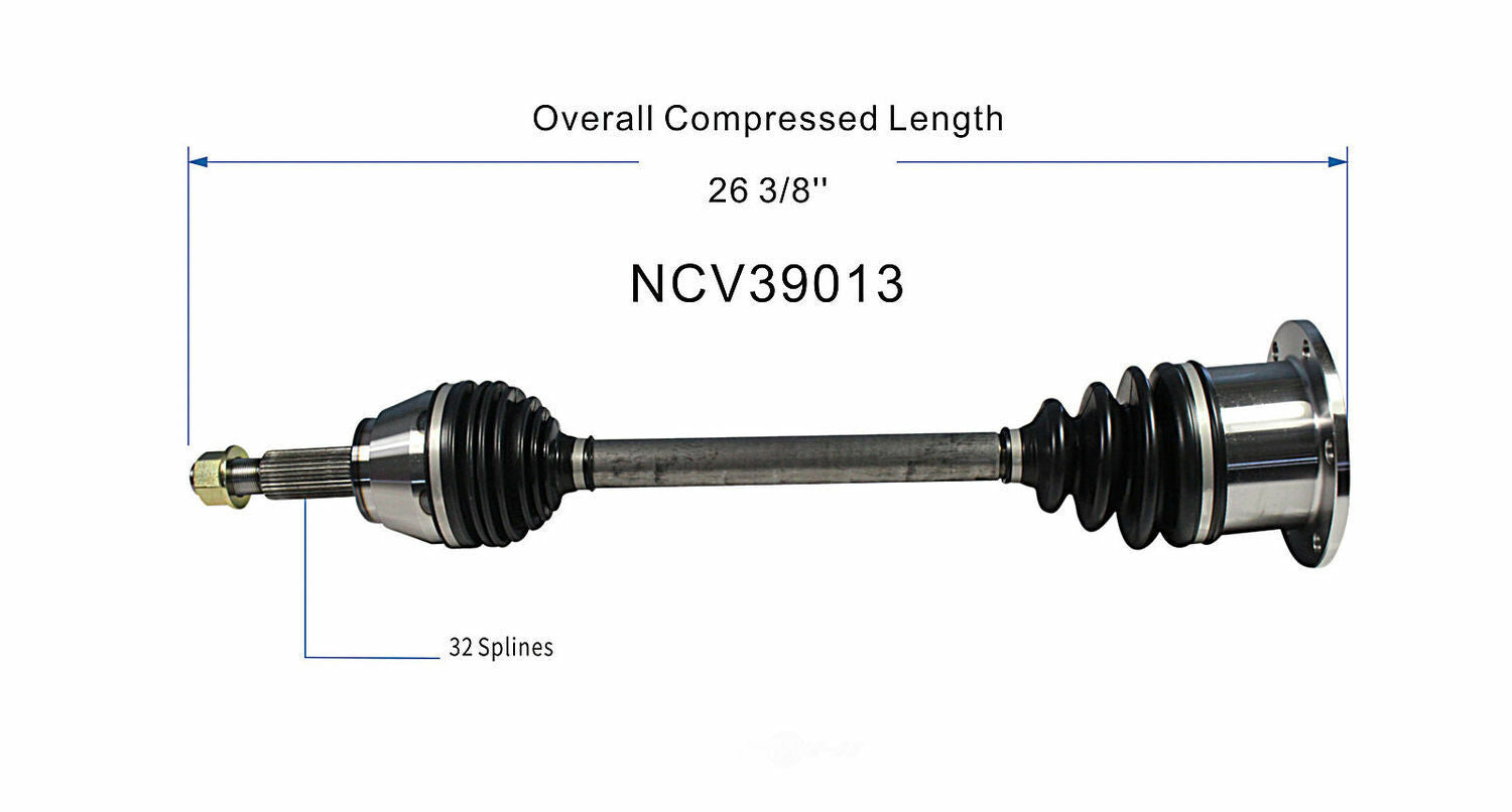 GSP North America NCV39013 CV Axle Assembly