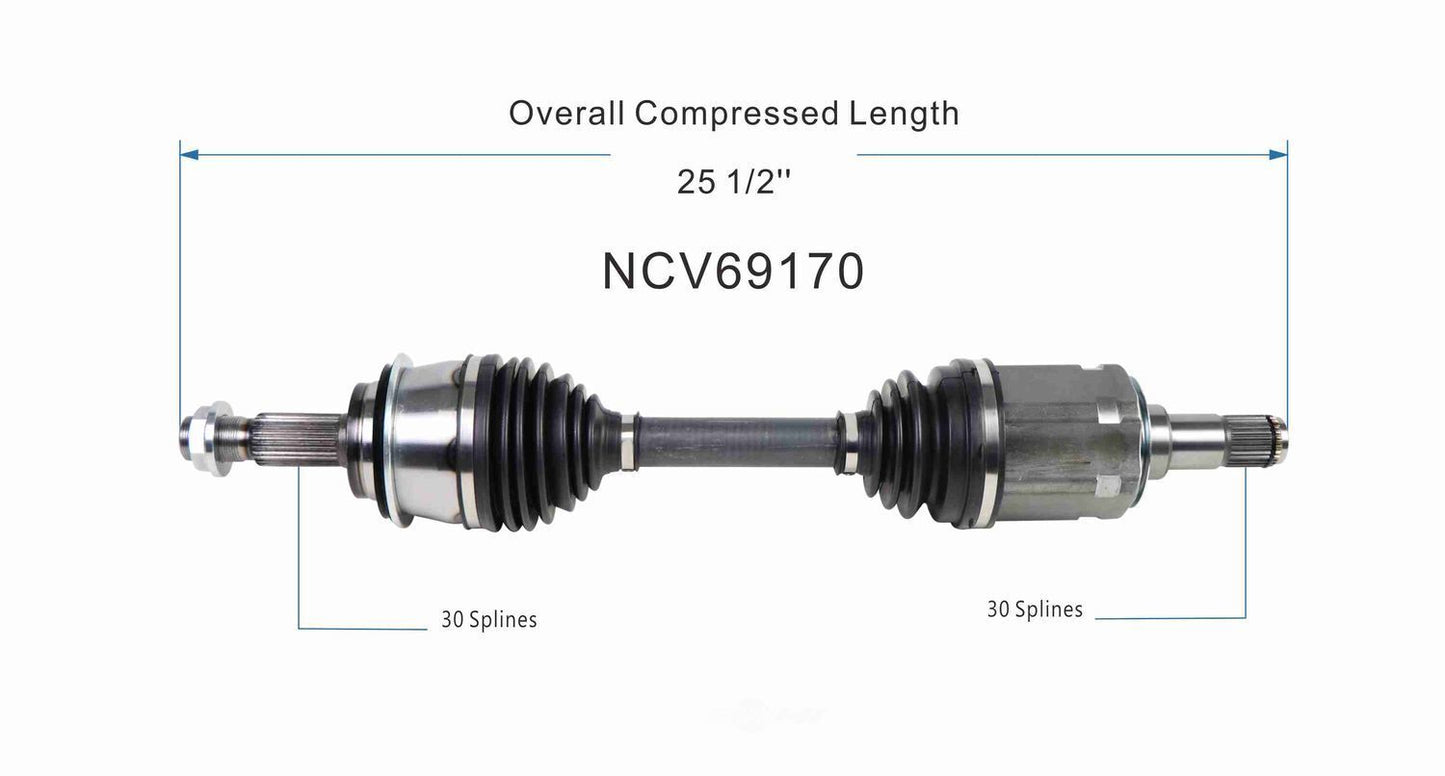 GSP North America NCV69170 CV Axle Assembly