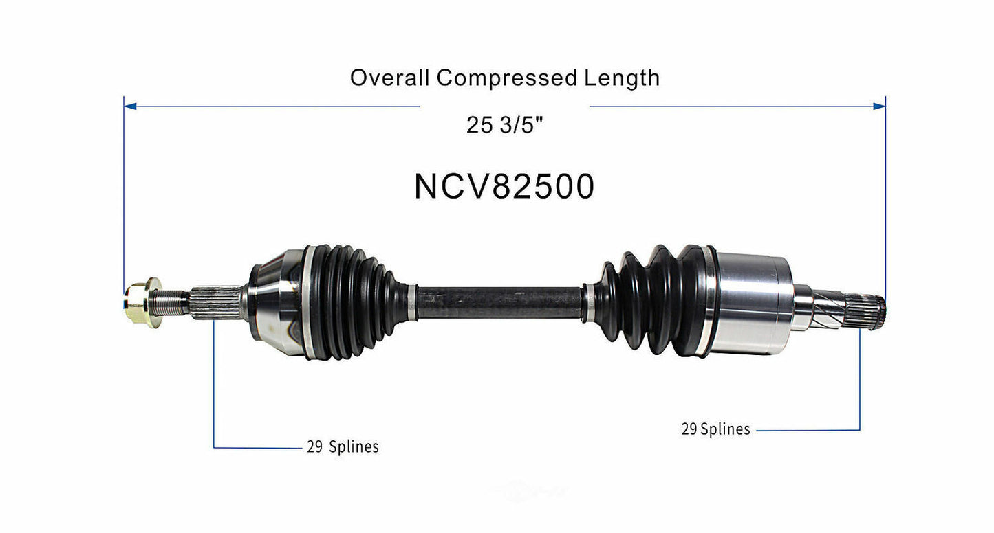 GSP North America NCV82500 CV Axle Assembly