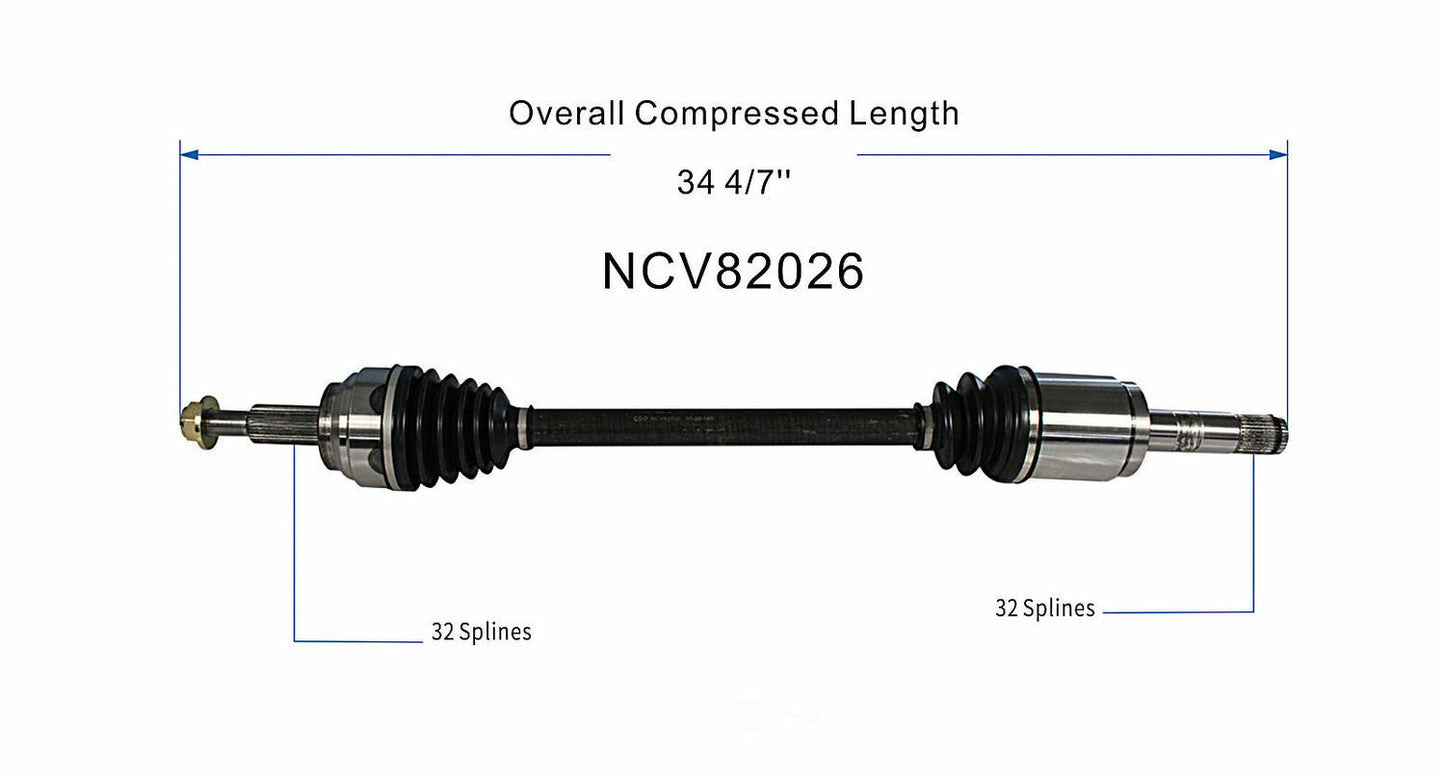 GSP North America NCV82026 CV Axle Assembly