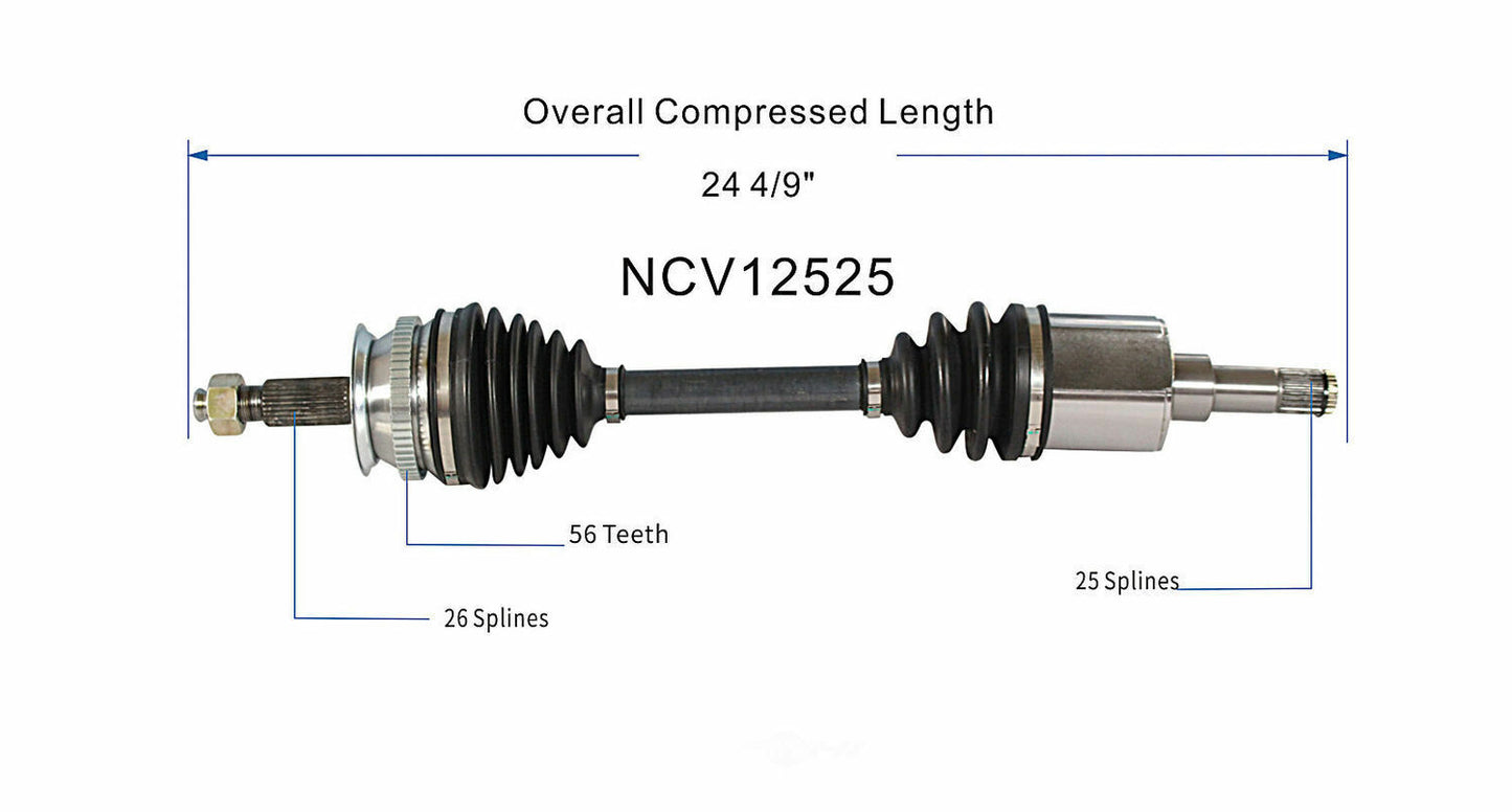 GSP North America NCV12525 CV Axle Assembly