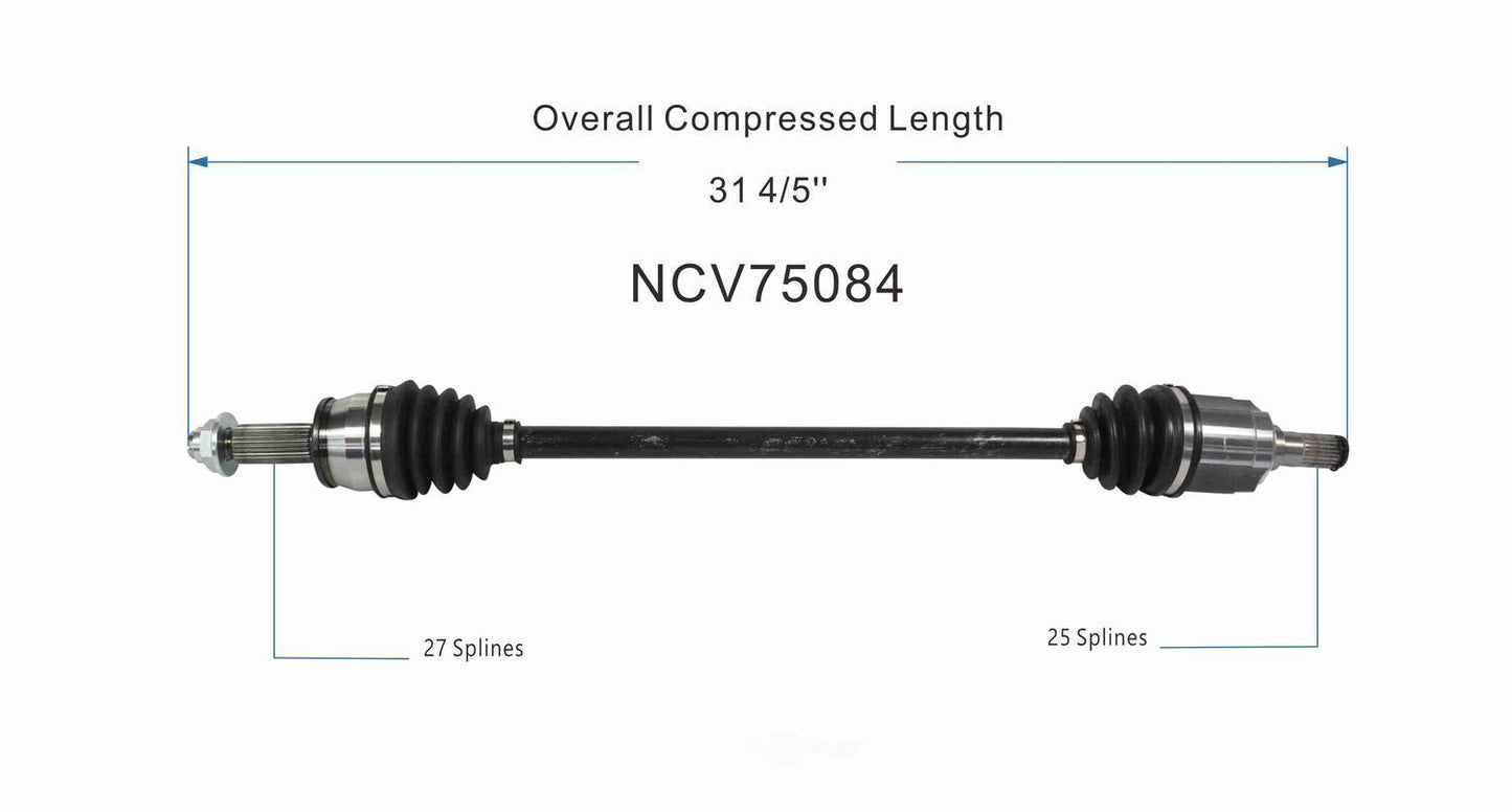 GSP North America NCV75084 CV Axle Assembly