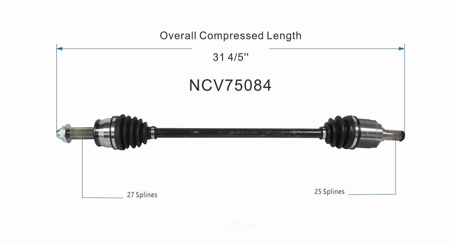 GSP North America NCV75084 CV Axle Assembly