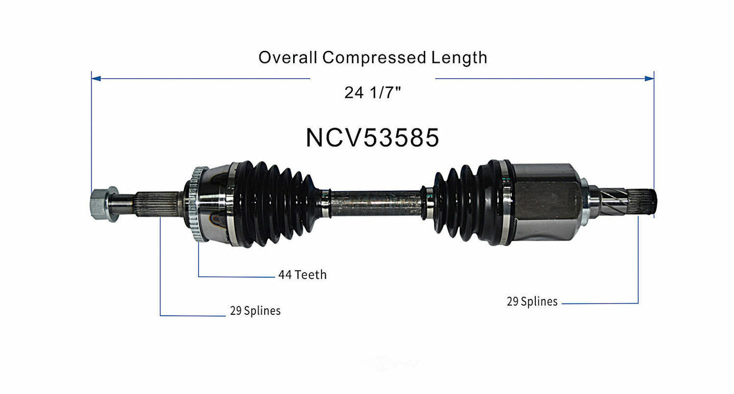 GSP North America NCV53585 CV Axle Assembly
