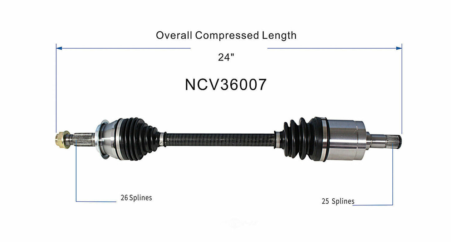 GSP North America NCV36007 CV Axle Assembly