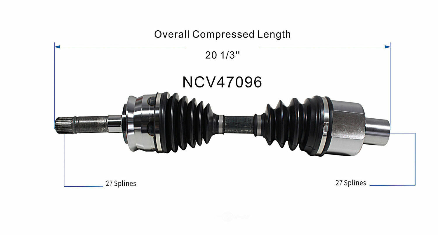 GSP North America NCV47096 CV Axle Assembly