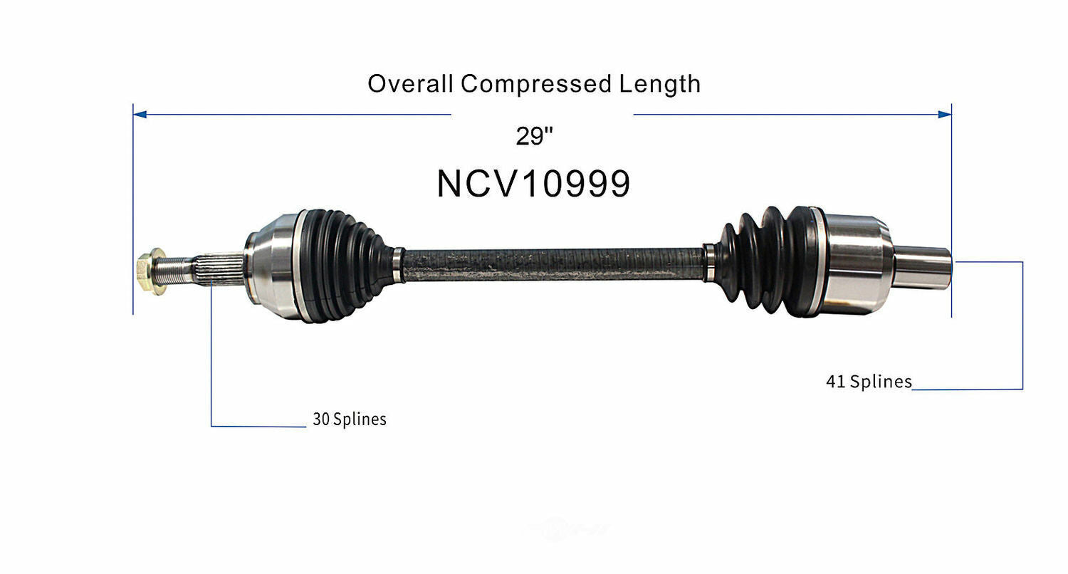 GSP North America NCV10999 CV Axle Assembly