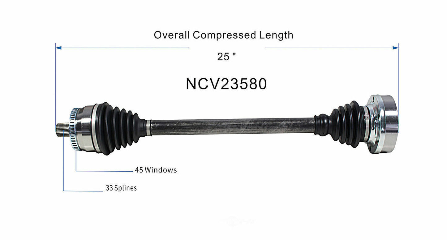 GSP North America NCV23580 CV Axle Assembly