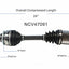 GSP North America NCV47091 CV Axle Assembly