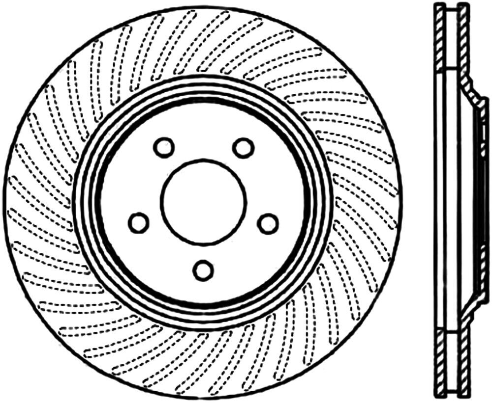 Stoptech 127.61044L Disc Brake Rotor