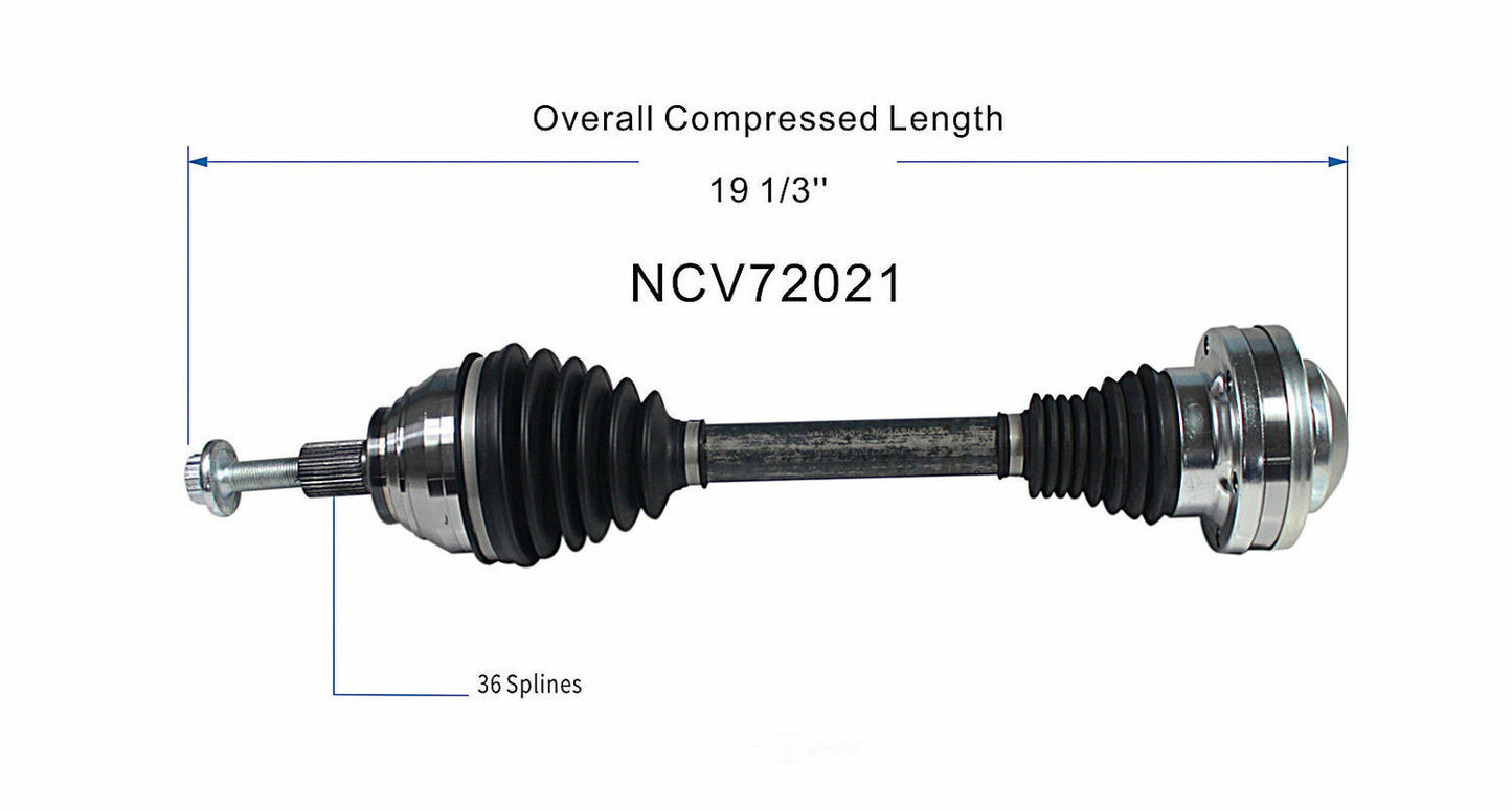 GSP North America NCV72021 CV Axle Assembly