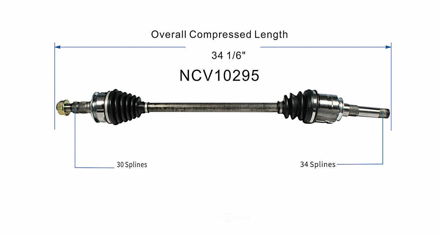 GSP North America NCV10295 CV Axle Assembly