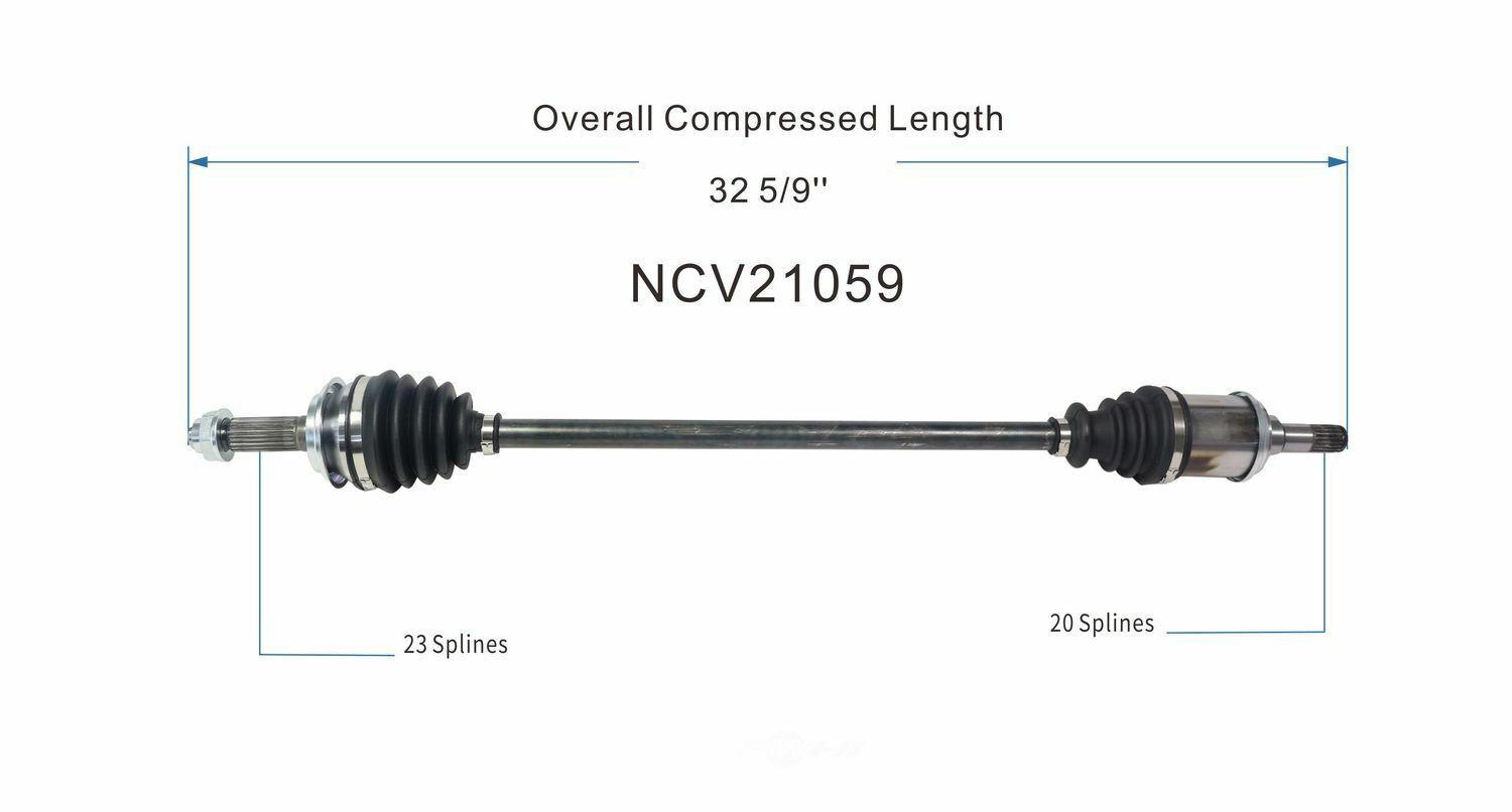GSP North America NCV21059 CV Axle Assembly