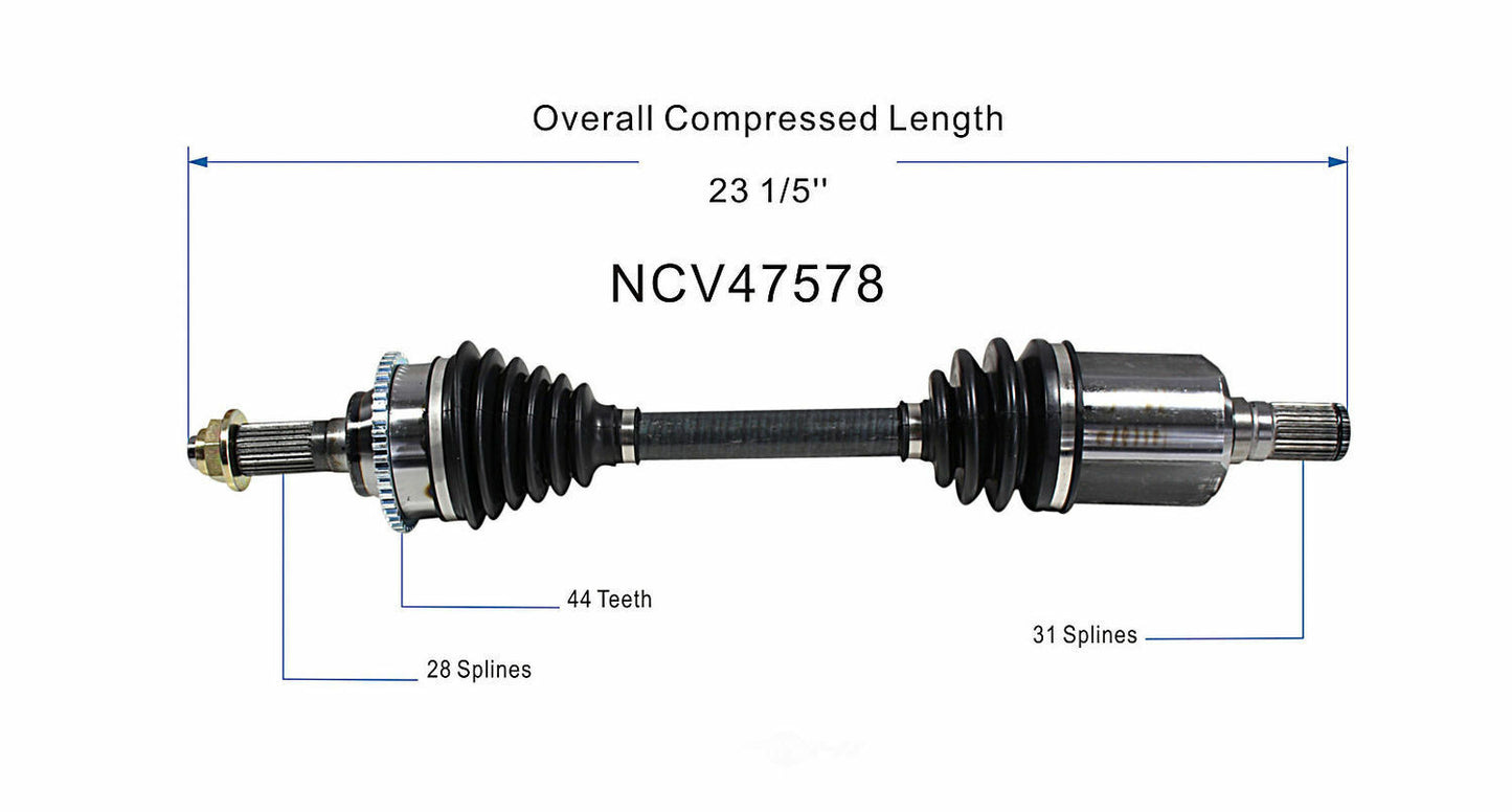 GSP North America NCV47578 CV Axle Assembly