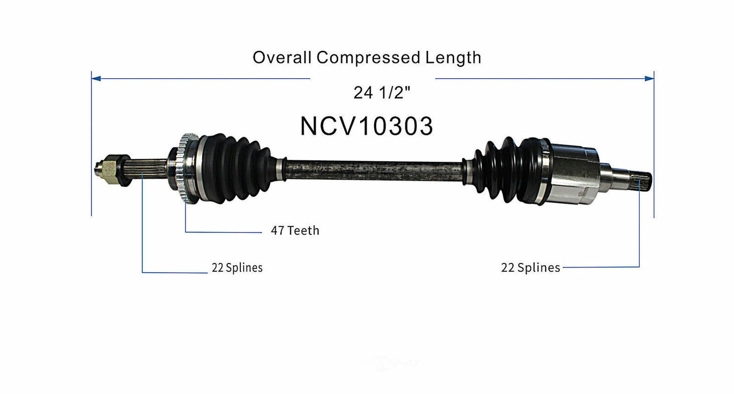 GSP North America NCV10303 CV Axle Assembly