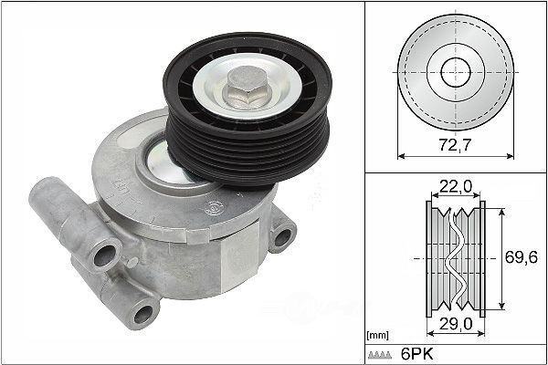 INA FT40249 Accessory Drive Belt Tensioner