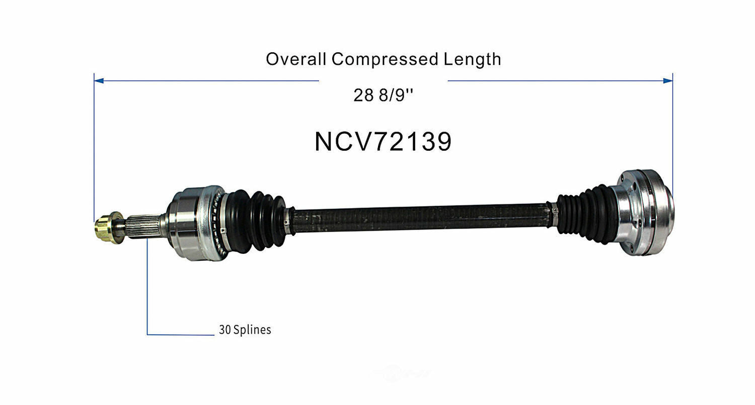GSP North America NCV72139 CV Axle Assembly