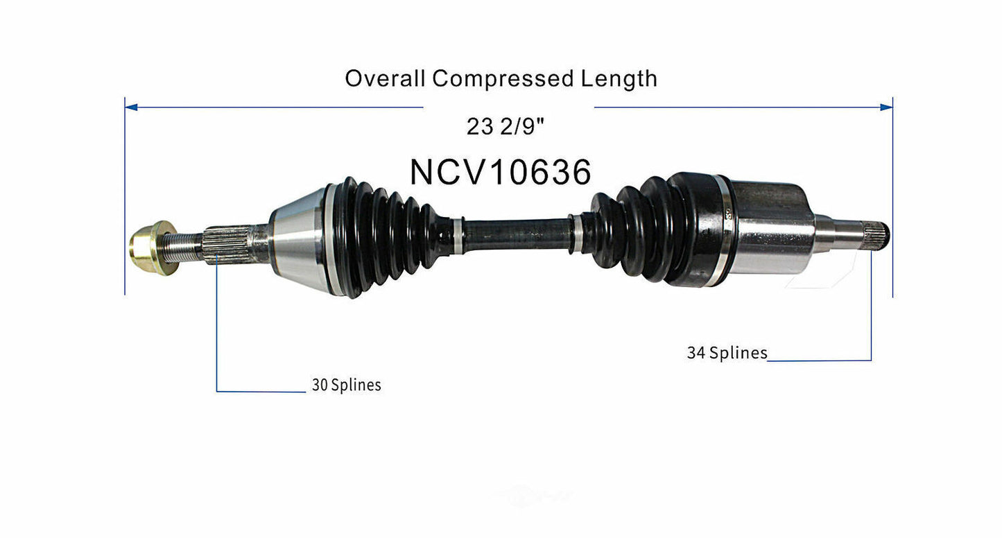 GSP North America NCV10636 CV Axle Assembly