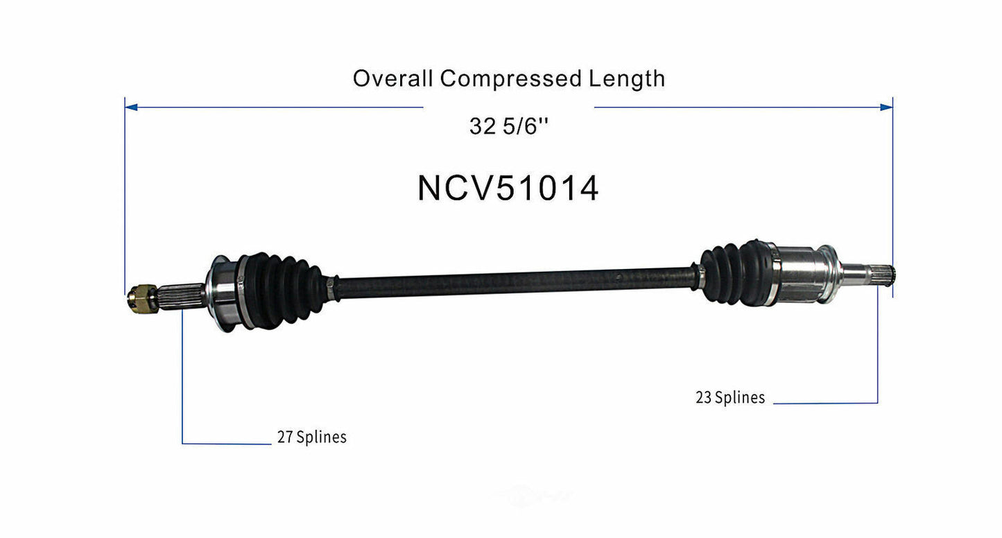 GSP North America NCV51014 CV Axle Assembly