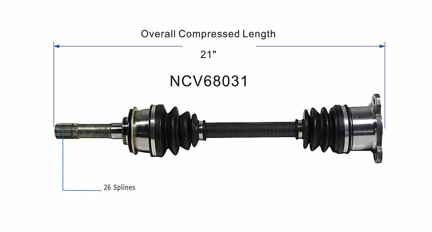 GSP North America NCV68031 CV Axle Assembly