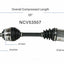 GSP North America NCV53507 CV Axle Assembly