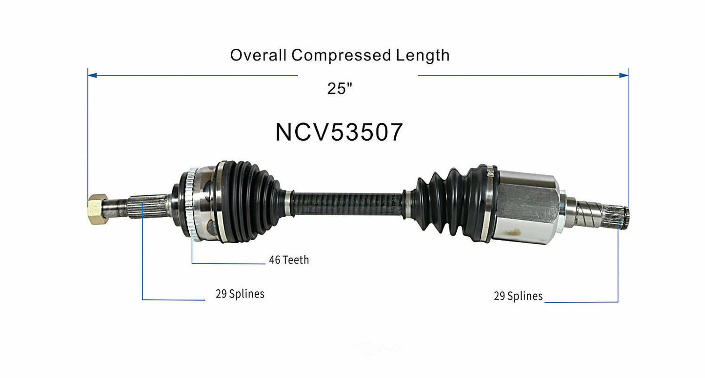 GSP North America NCV53507 CV Axle Assembly