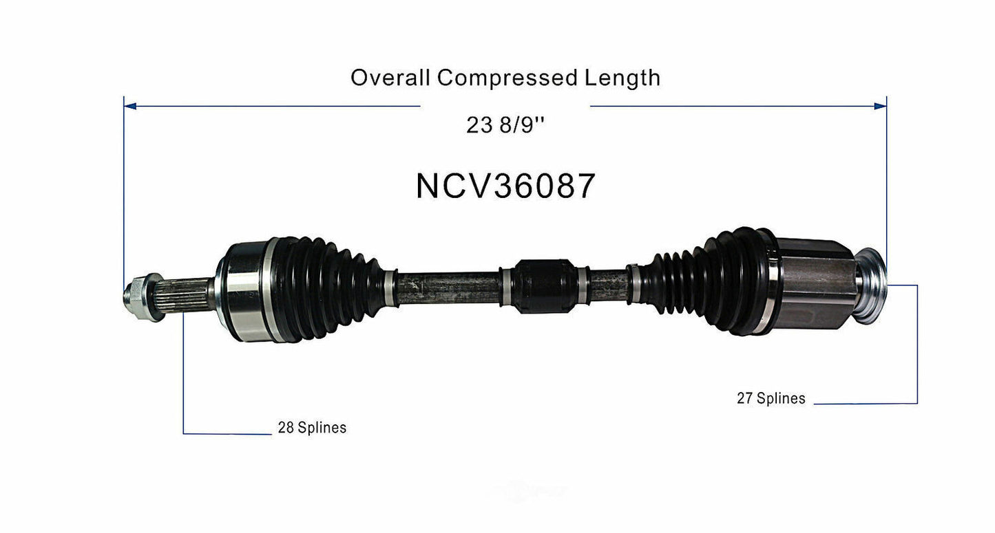 GSP North America NCV36087 CV Axle Assembly