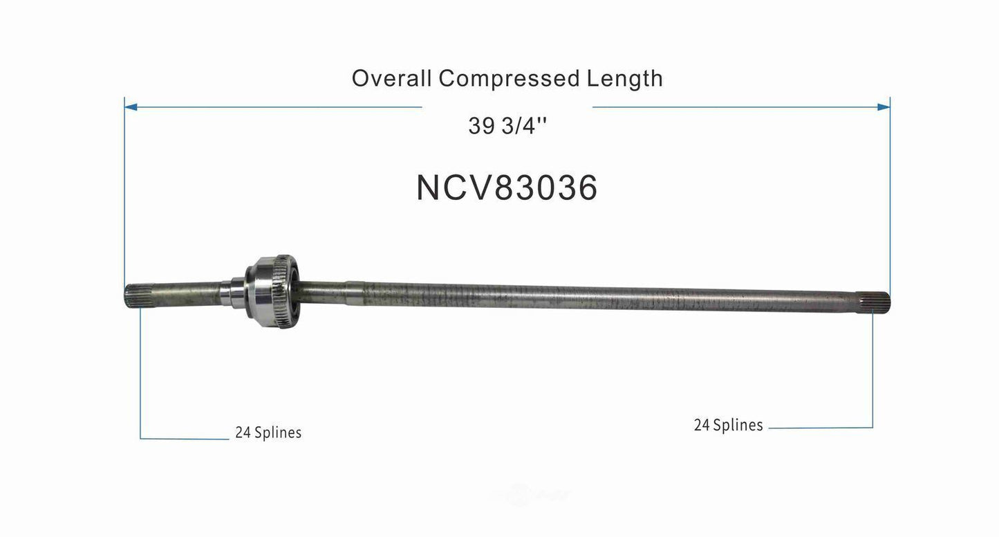 GSP North America NCV83036 CV Axle Assembly