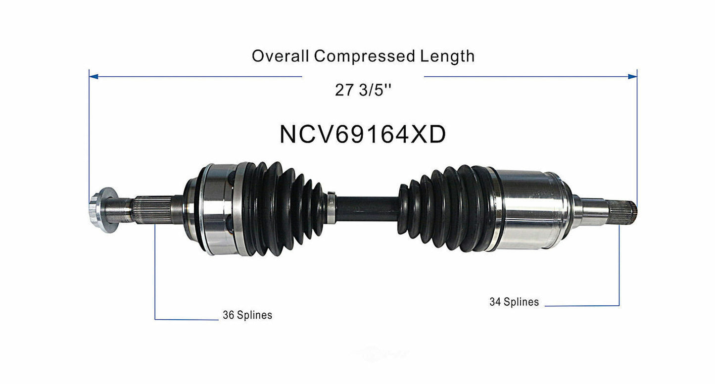 GSP North America NCV69164XD CV Axle Assembly