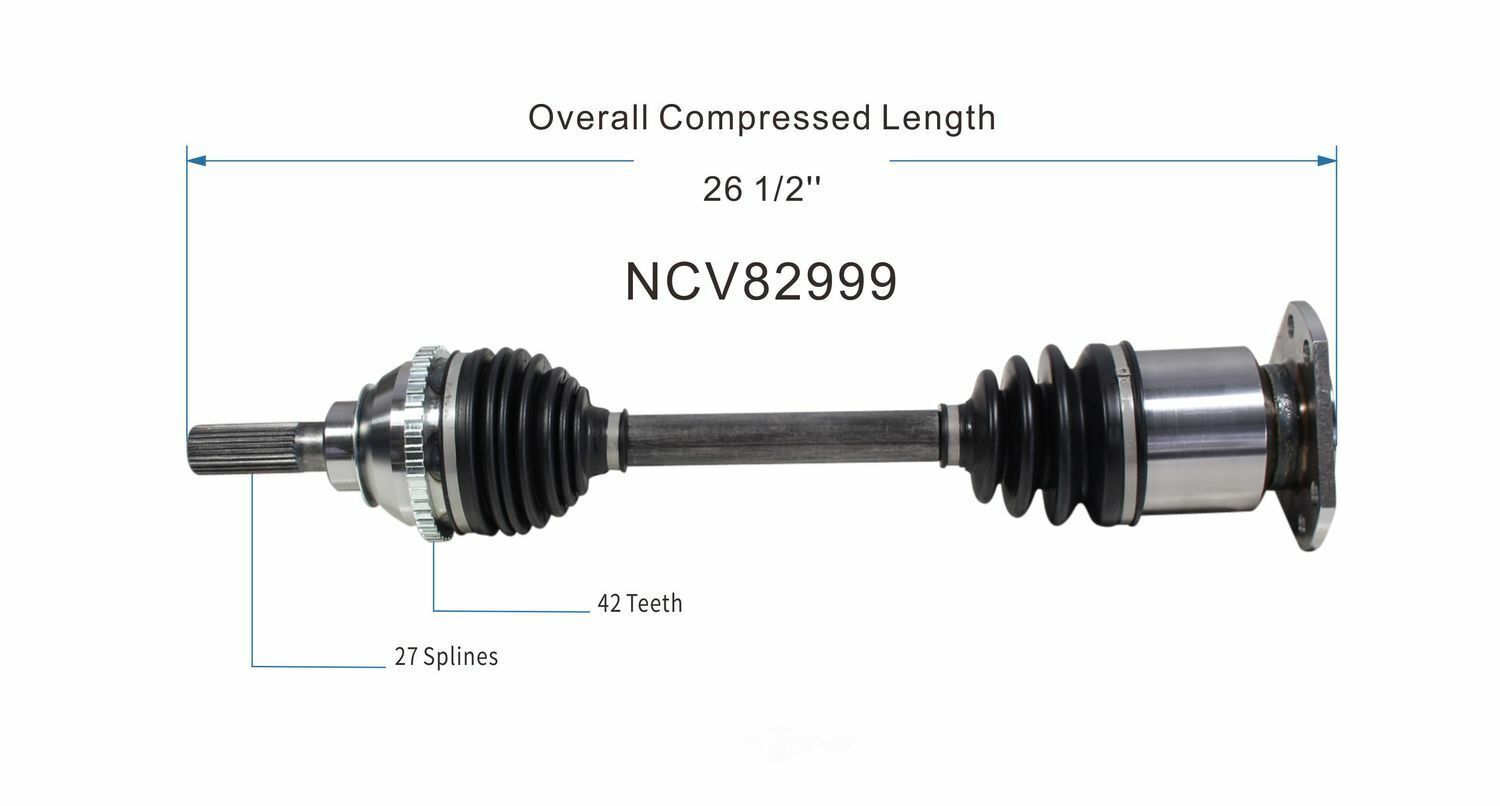 GSP North America NCV82999 CV Axle Assembly
