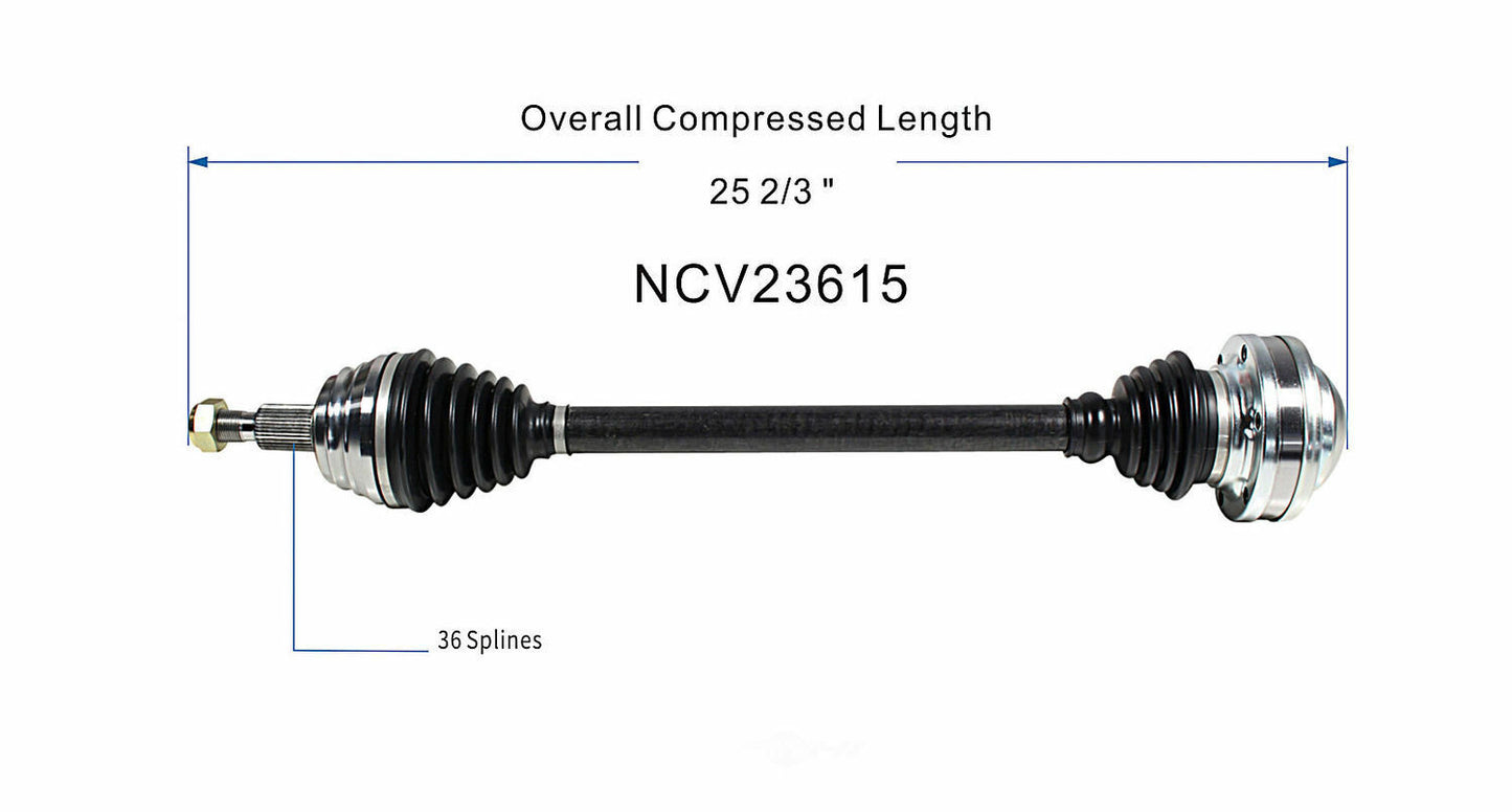 GSP North America NCV23615 CV Axle Assembly
