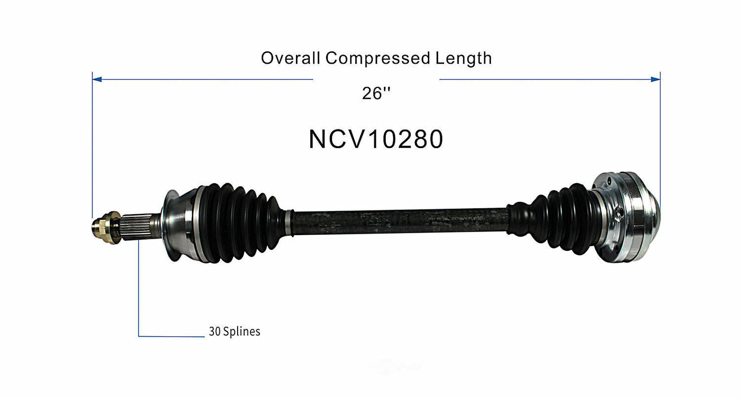 GSP North America NCV10280 CV Axle Assembly